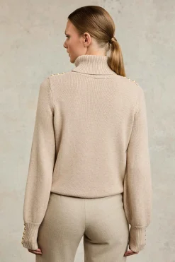 Best Tour Roll Neck Knit Women Knitwear