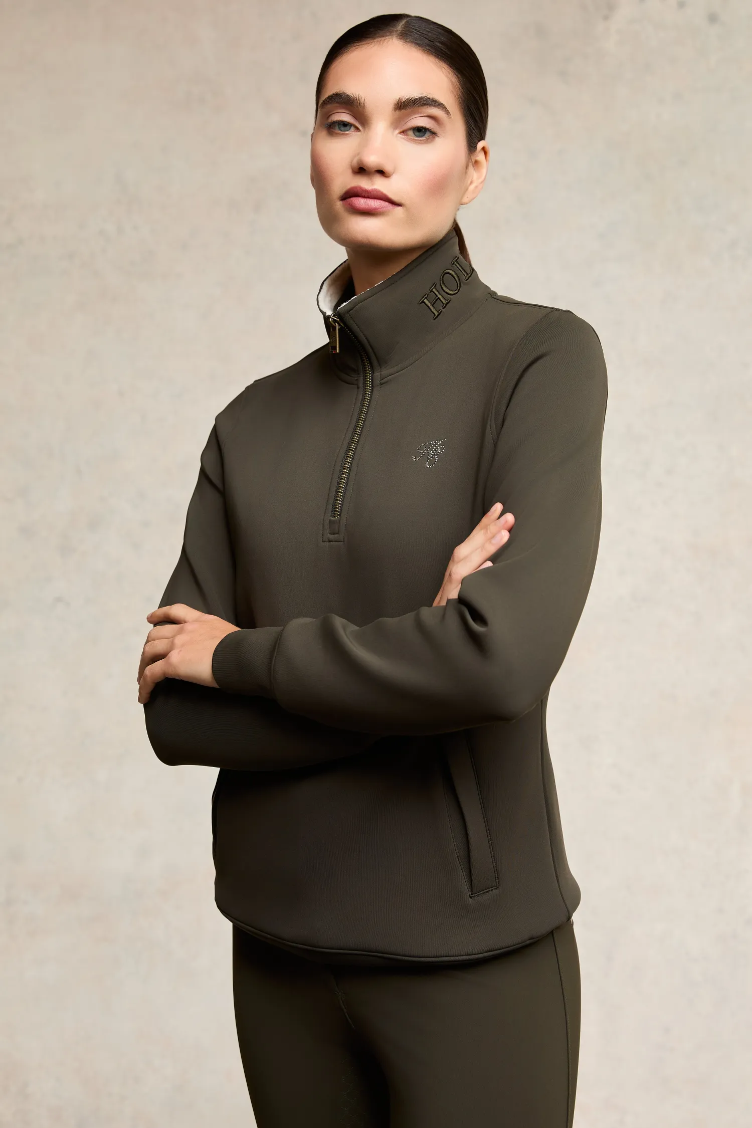 Online Training Henley (Dark Olive) Hoodies & Sweatshirts|Jackets