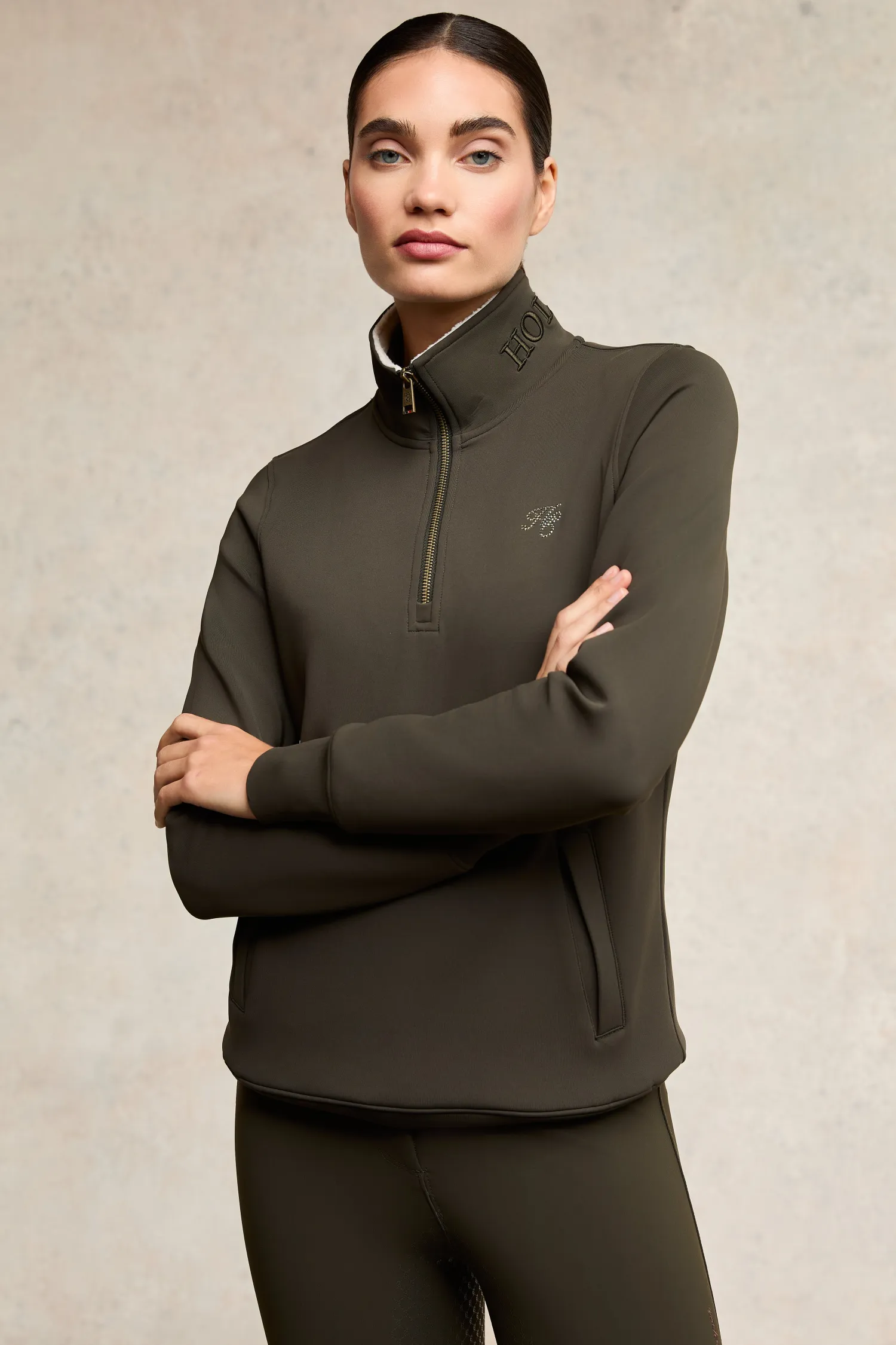 Online Training Henley (Dark Olive) Hoodies & Sweatshirts|Jackets
