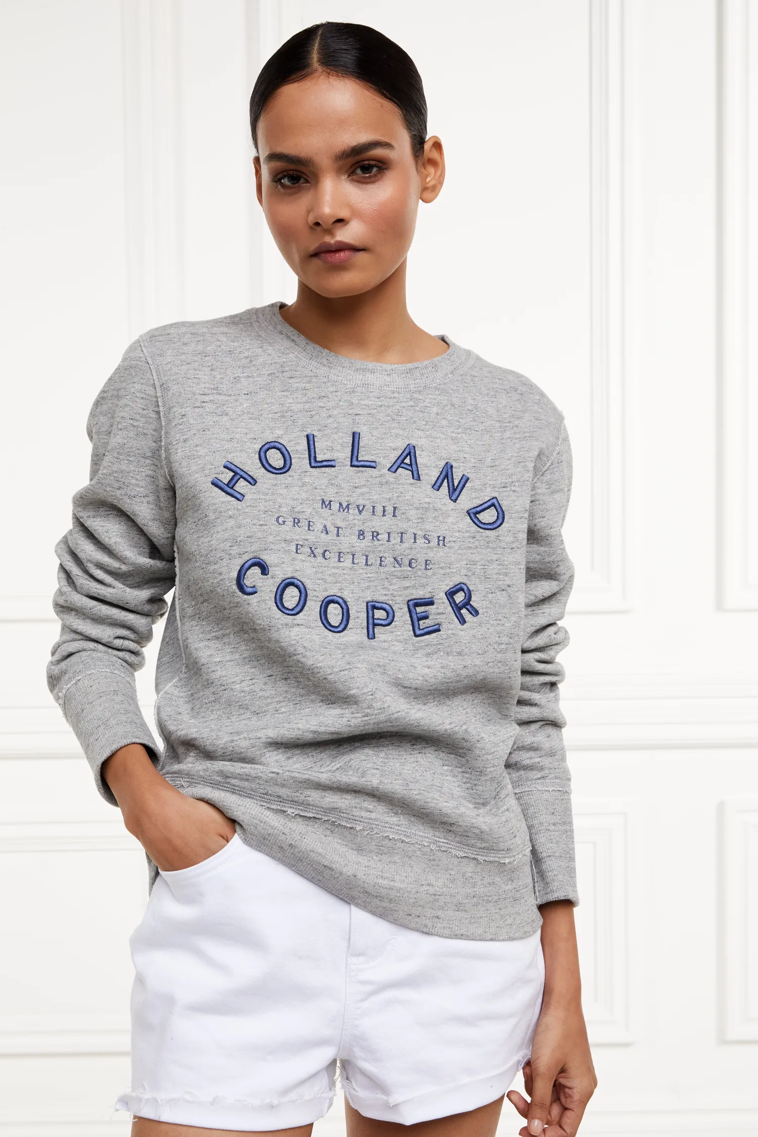 Online Varsity Crew (Grit Marl) Women Sweatshirts