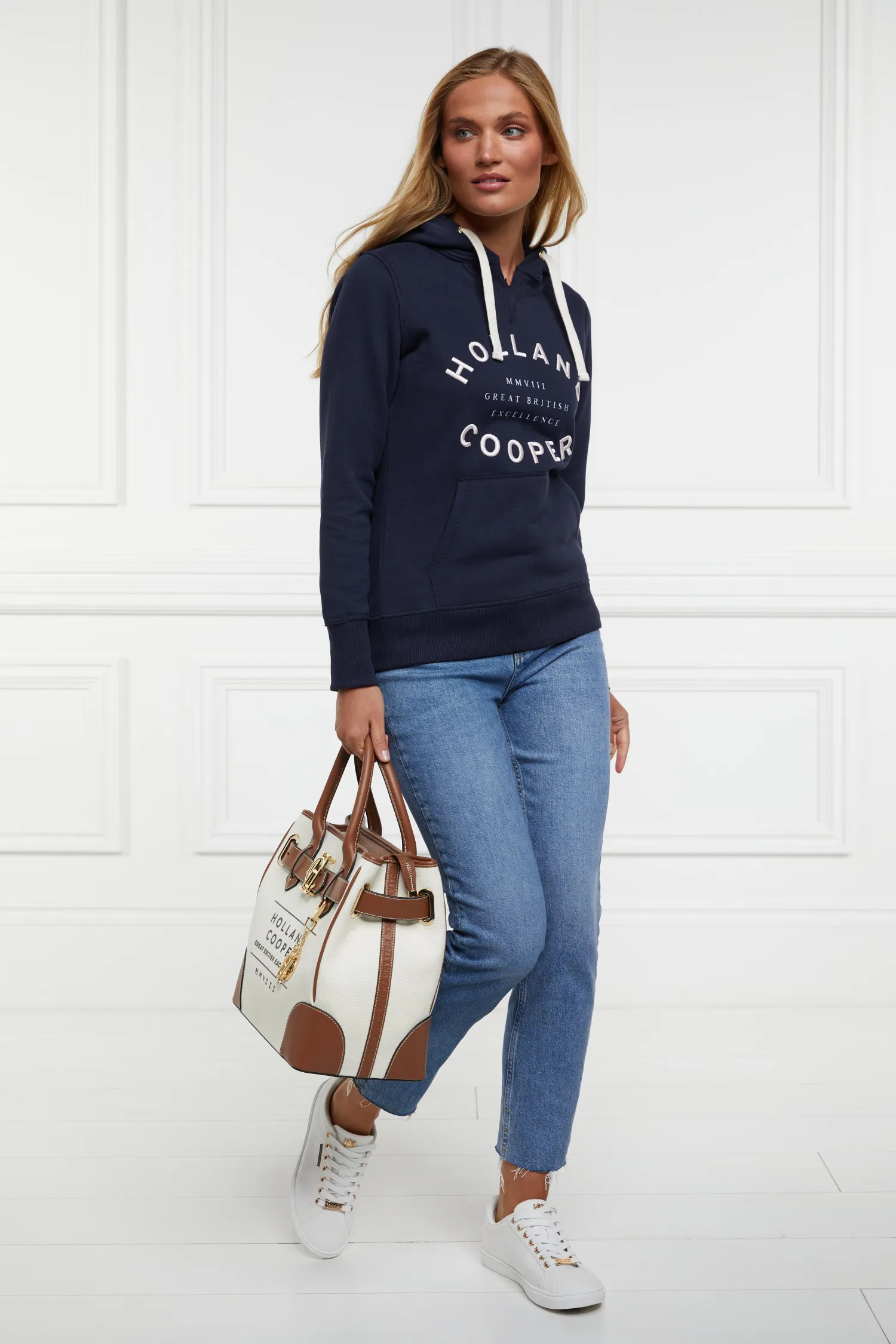 Best Varsity Hoodie (Ink Navy) Women Hoodies