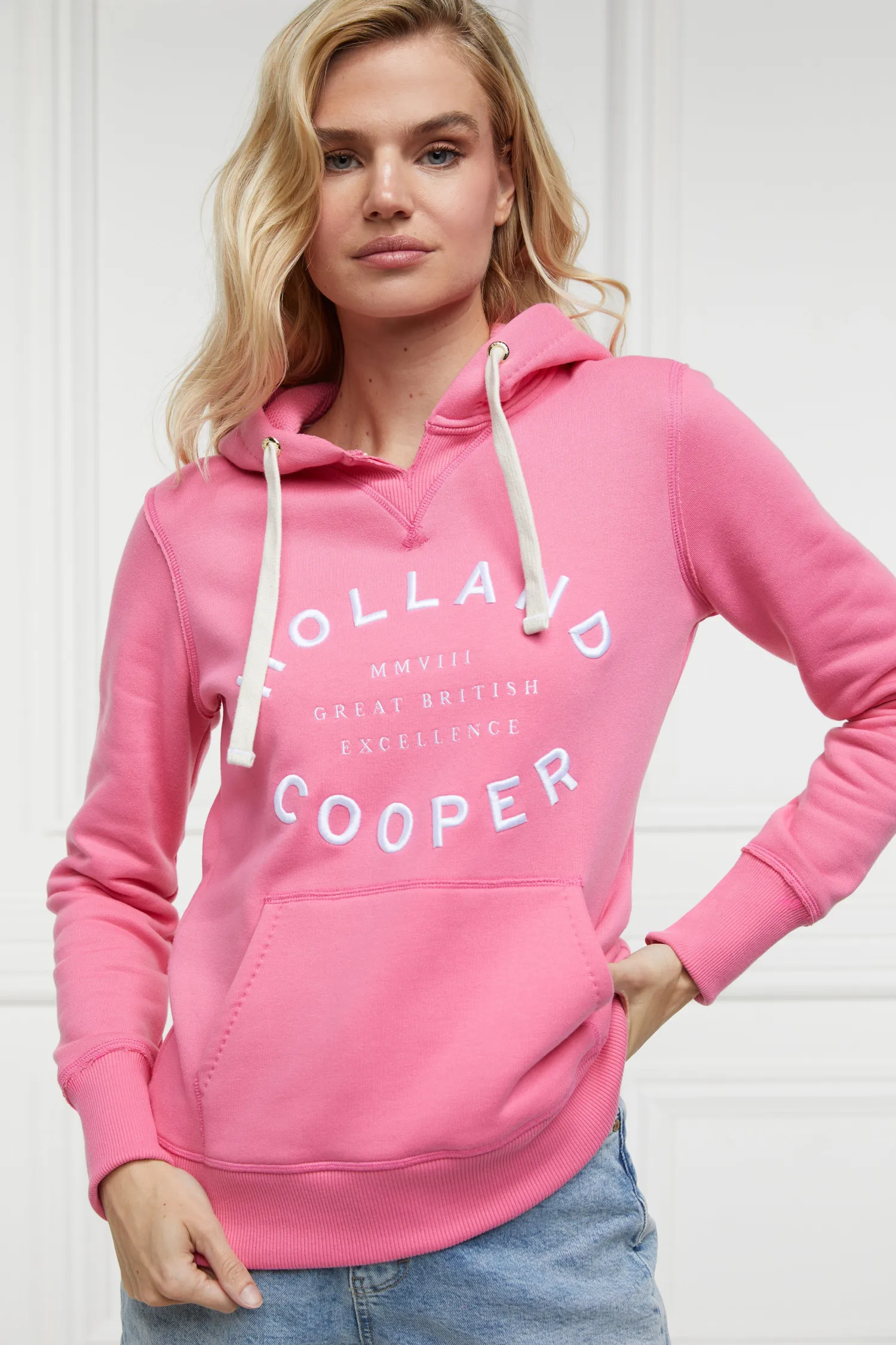 Fashion Varsity Hoodie (Peony Pink) Women Hoodies & Sweatshirts|Hoodies