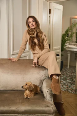 Hot Verbier Wide Leg Pant (Light Camel) Women Trousers