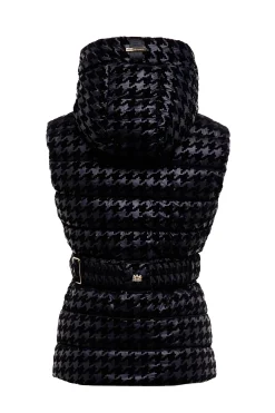 Fashion Vermont Gilet (Mono Houndstooth) Women Gilets