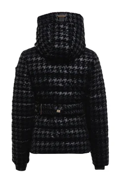 Fashion Vermont Puffer Jacket (Mono Houndstooth) Women Jackets