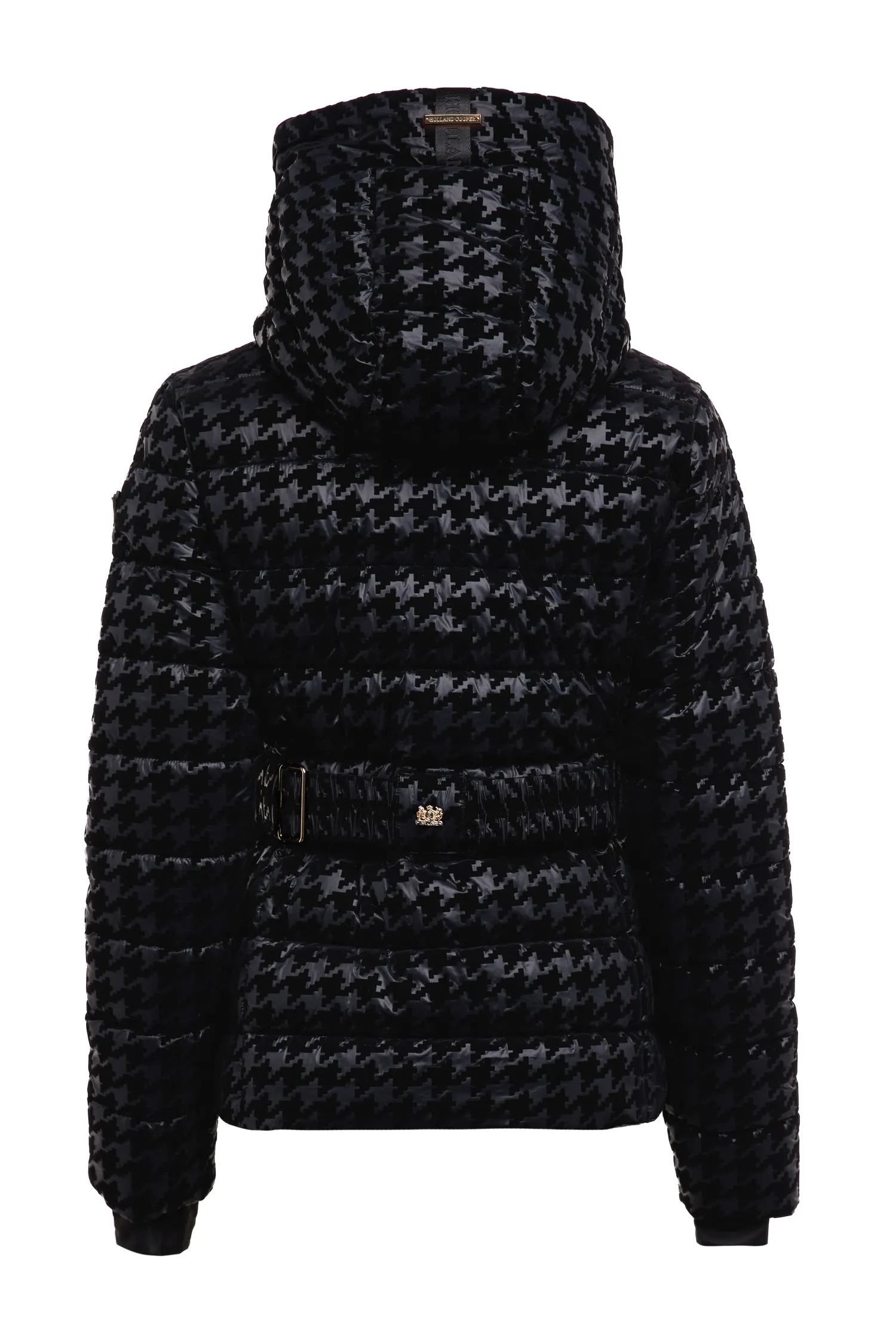 Fashion Vermont Puffer Jacket (Mono Houndstooth) Women Jackets