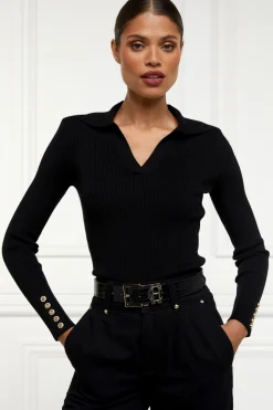 Online V-Neck Rib Top Women Tops|Knitwear