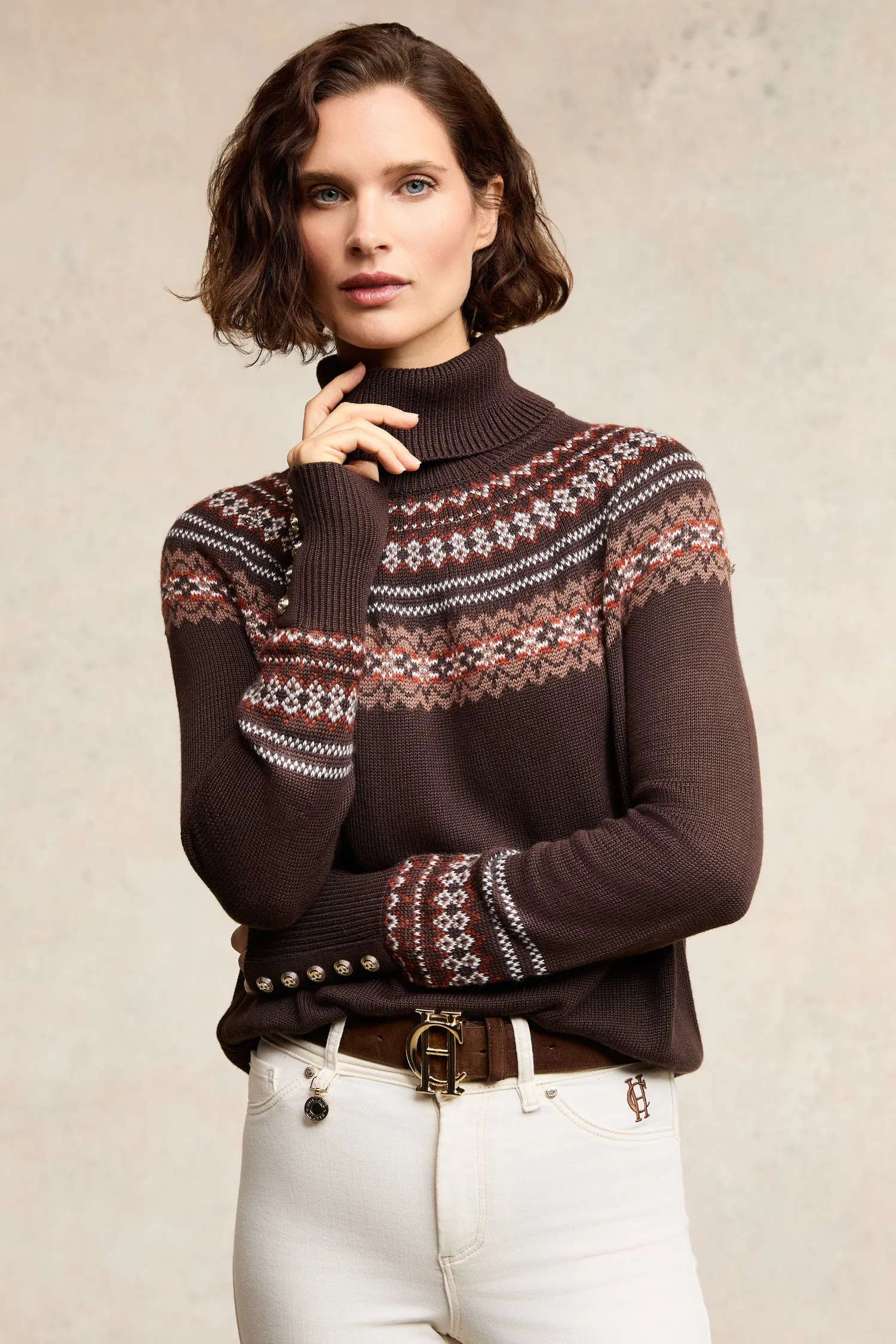 Hot Whistler Roll Neck Knit Women Knitwear