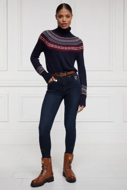 Online Whistler Roll Neck Knit (Ink Navy) Women Knitwear