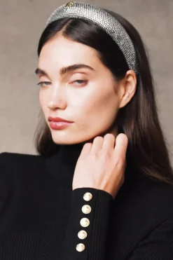 Sale Wide Headband (Silver Crystal) Women Hats & Headbands|Hats & Headbands