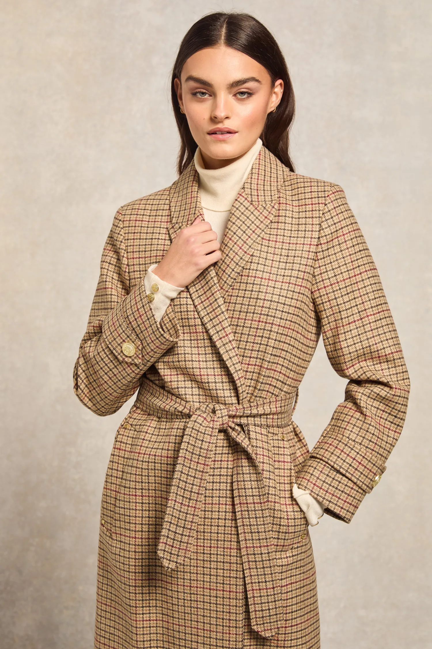 Outlet Wrap Coat (Charlton Tweed) Women Coats|Tailoring
