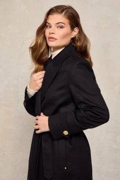 Best Wrap Coat (Soft Black) Women Coats|Tailoring