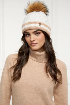 Fashion Zoe Bobble Hat ( Stripe) Women Hats & Headbands|Hats & Headbands