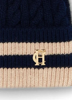 Online Zoe Bobble Hat (Ink Navy Stripe) Women Hats & Headbands|Hats & Headbands